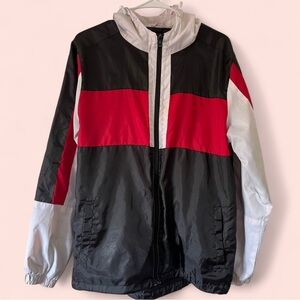 Mens Small 90’s Retro Inspired Bleecker & Mercer Full Zip Colorblock Windbreaker